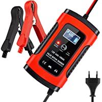 BUDDYGO Cargador de Batería Coche Moto- 5A 12V Full Automático Inteligente Mantenimiento de batería con Múltiples…